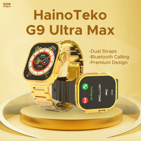 G9 ultra Max Smart Watch Golden Watch Haino teko Golden Edition